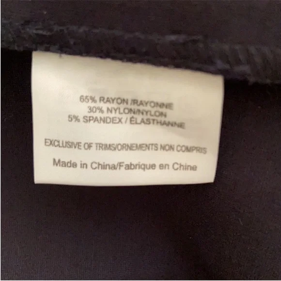 Tory Burch NWT $395 Navy Blue Sonia Dress w/ White Trim Belt XL - Picture 7 of 7